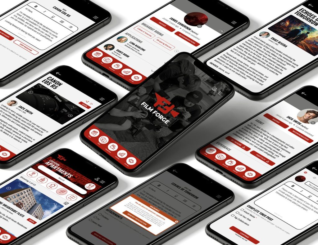 film forge screens mock ups