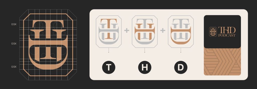 THD Podcast brand identity