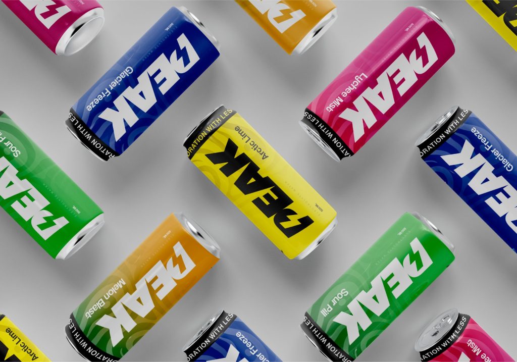 Peak hydration can mockup