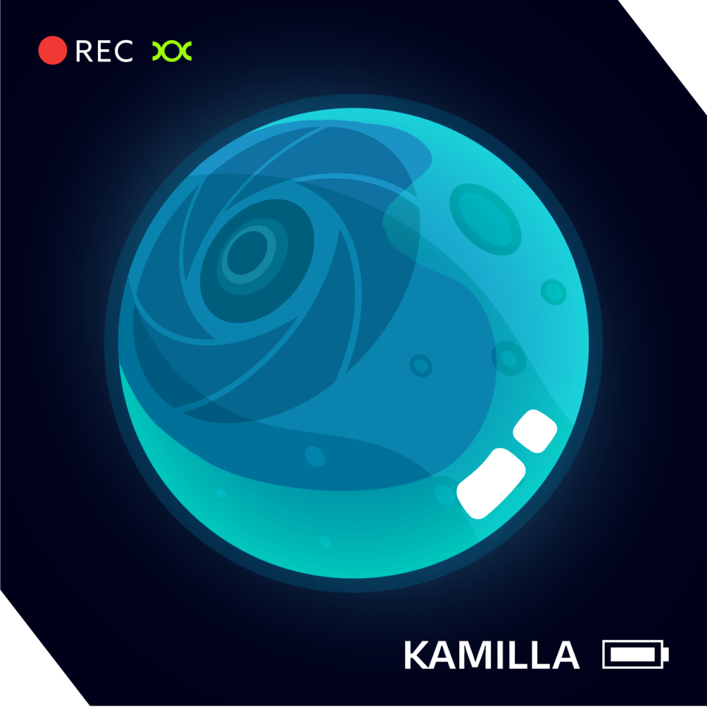 A camera type planet named "Kamilla"