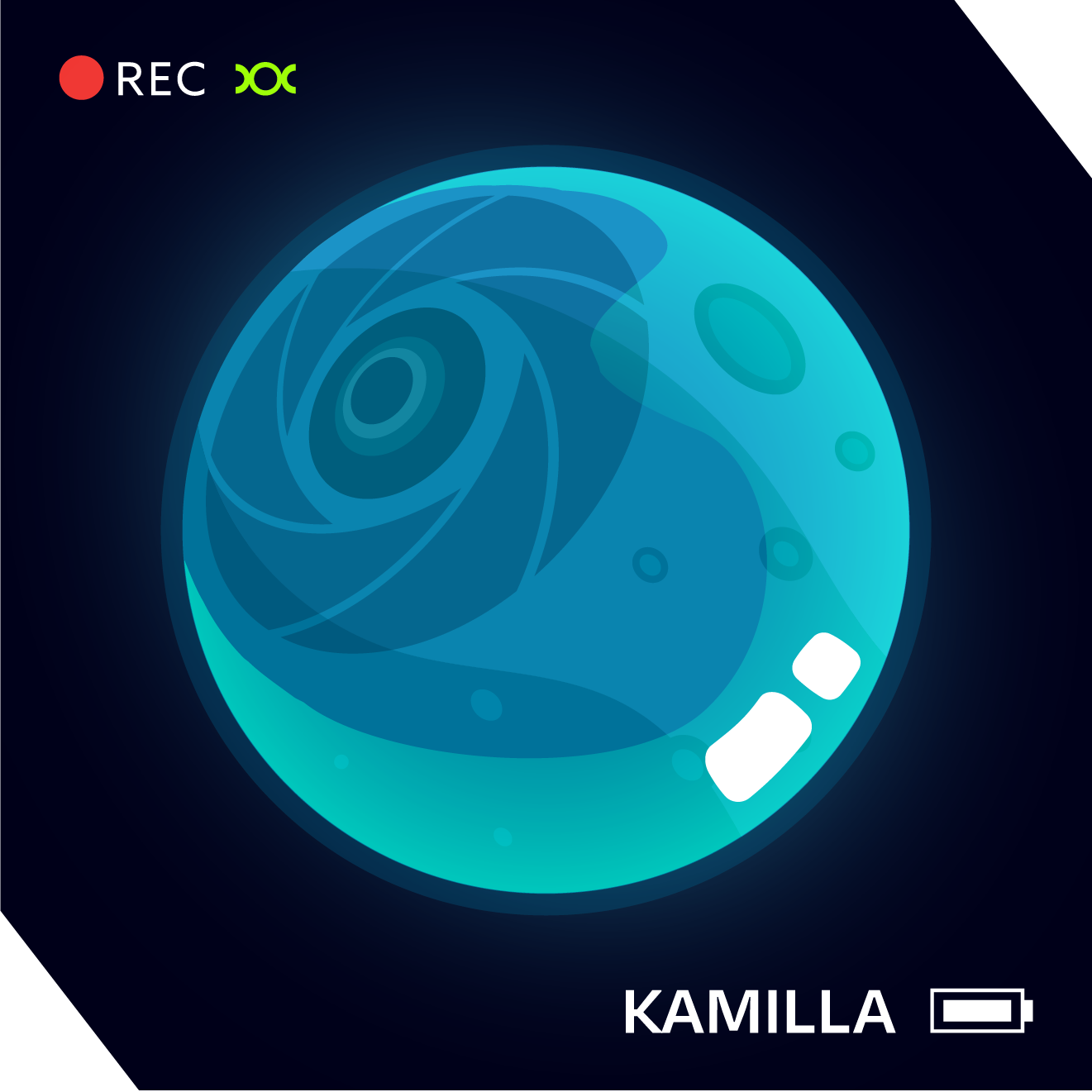 A camera type planet named "Kamilla"